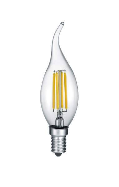 Led Lamppu TRIO Filament Liekki E14 4W 470Llm 2700K Kirkas K Rauta