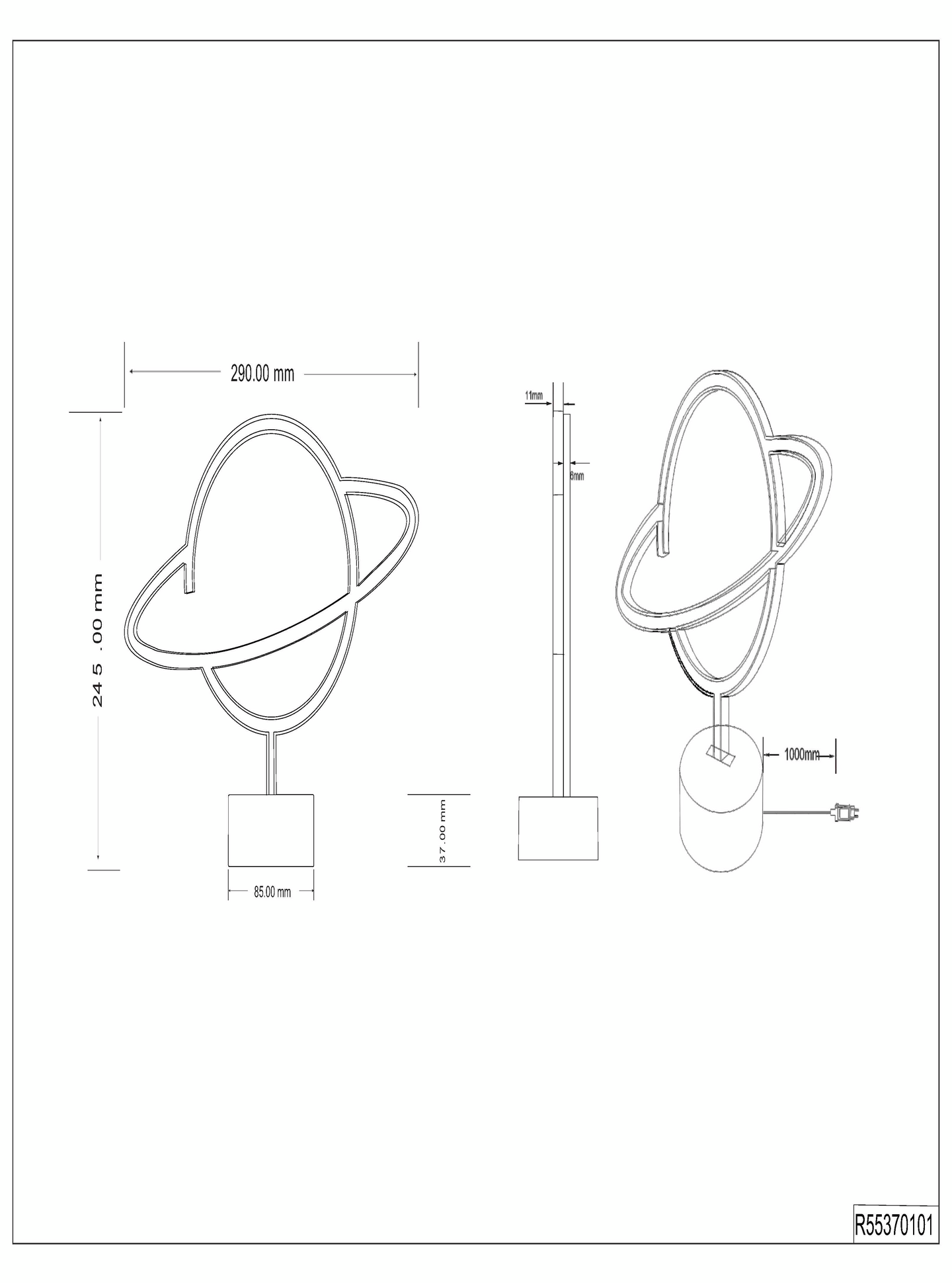 P Yt Valaisin Trio Planet Led Lm Valkoinen K Rauta