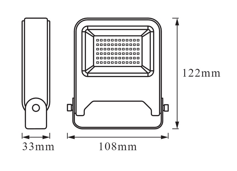 Led Valonheitin Ledvance Endura Flood W K Lm Harmaa K Rauta