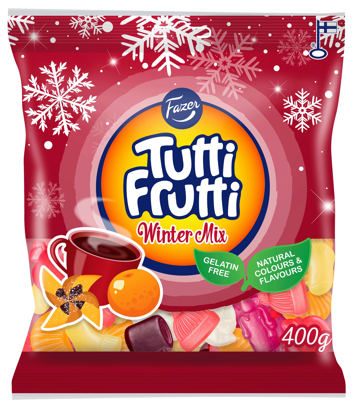 Fazer Tutti Frutti Winter Mix 400g PPA HoReCa Tukku Kespro