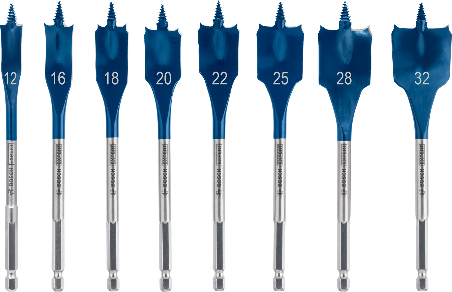 Lattaporanteräsarja Bosch EXPERT SelfCut Speed, 12/16/18/20/22/25/28/32 mm, 8kpl