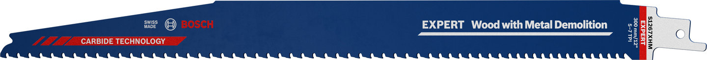 Puukkosahanterä Bosch EXPERT 'Wood with Metal Demolition' S 1267 XHM, 10 kpl