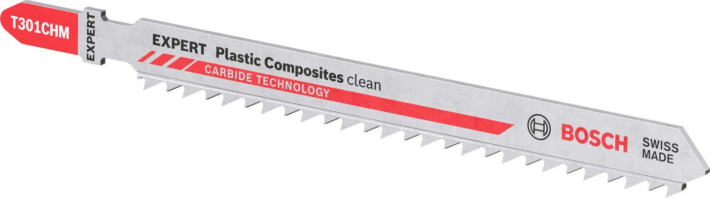 Pistosahanterä Bosch EXPERT 'Plastic Composites Clean' T 301 CHM, 3 kpl