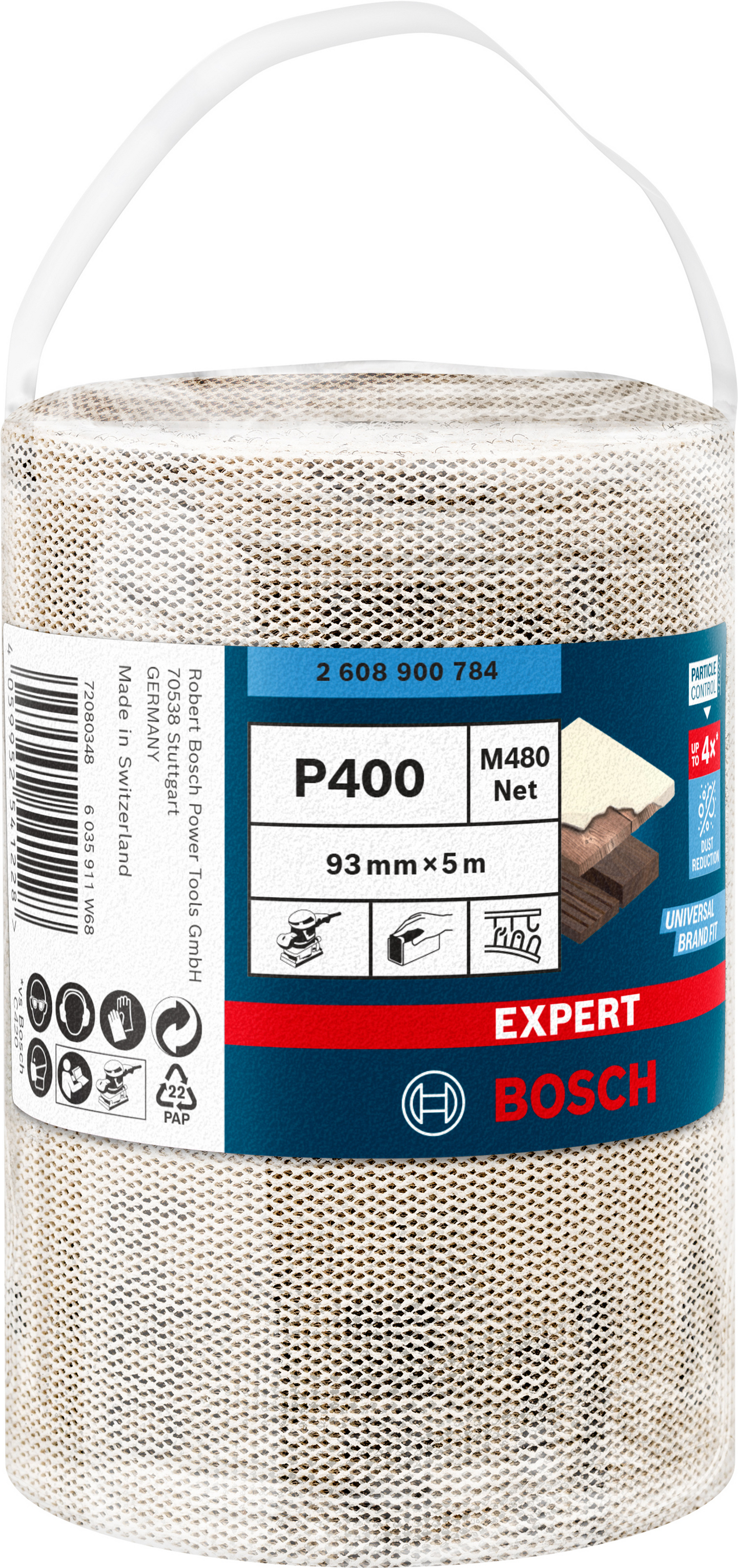Hiomaverkkorulla Bosch EXPERT M480, 93 mm, 5 m, G 400