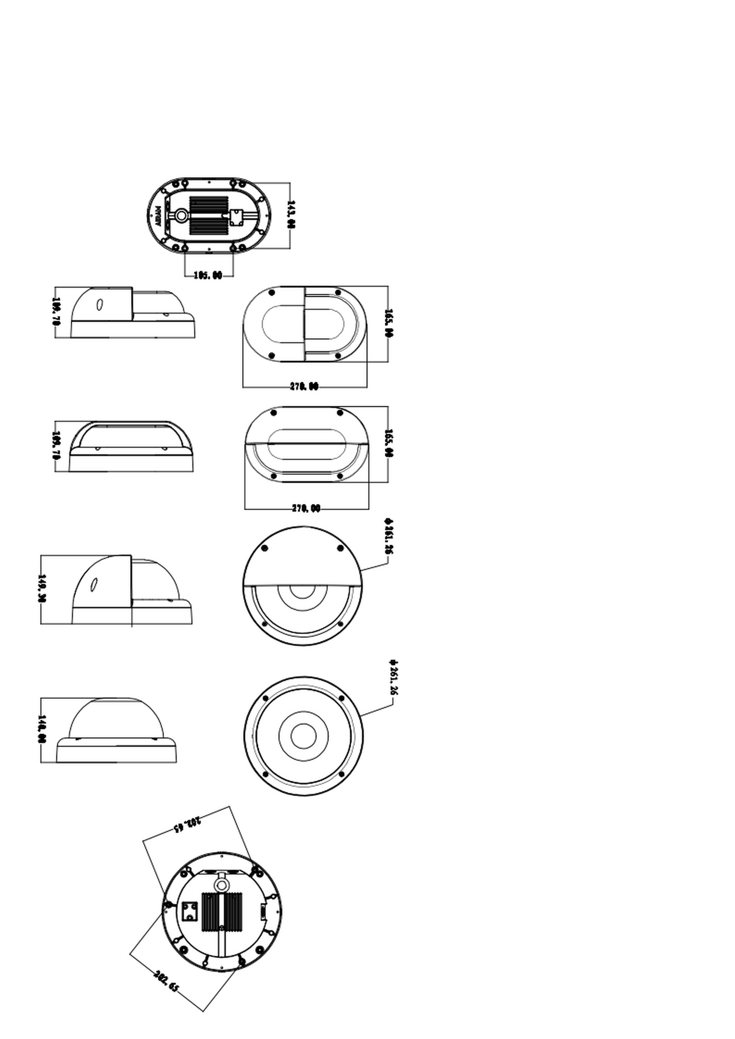 Pinta-asennusvalaisin Onnline Justus IP65 R Eye 20W/840 1650lm valkoinen