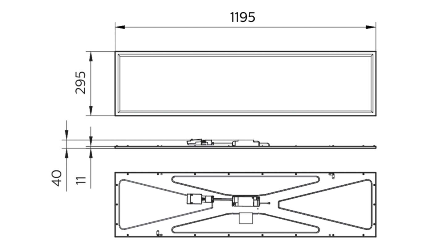 Moduulivalaisin PHILIPS Coreline Led36s/840 PSU W30l120 OC