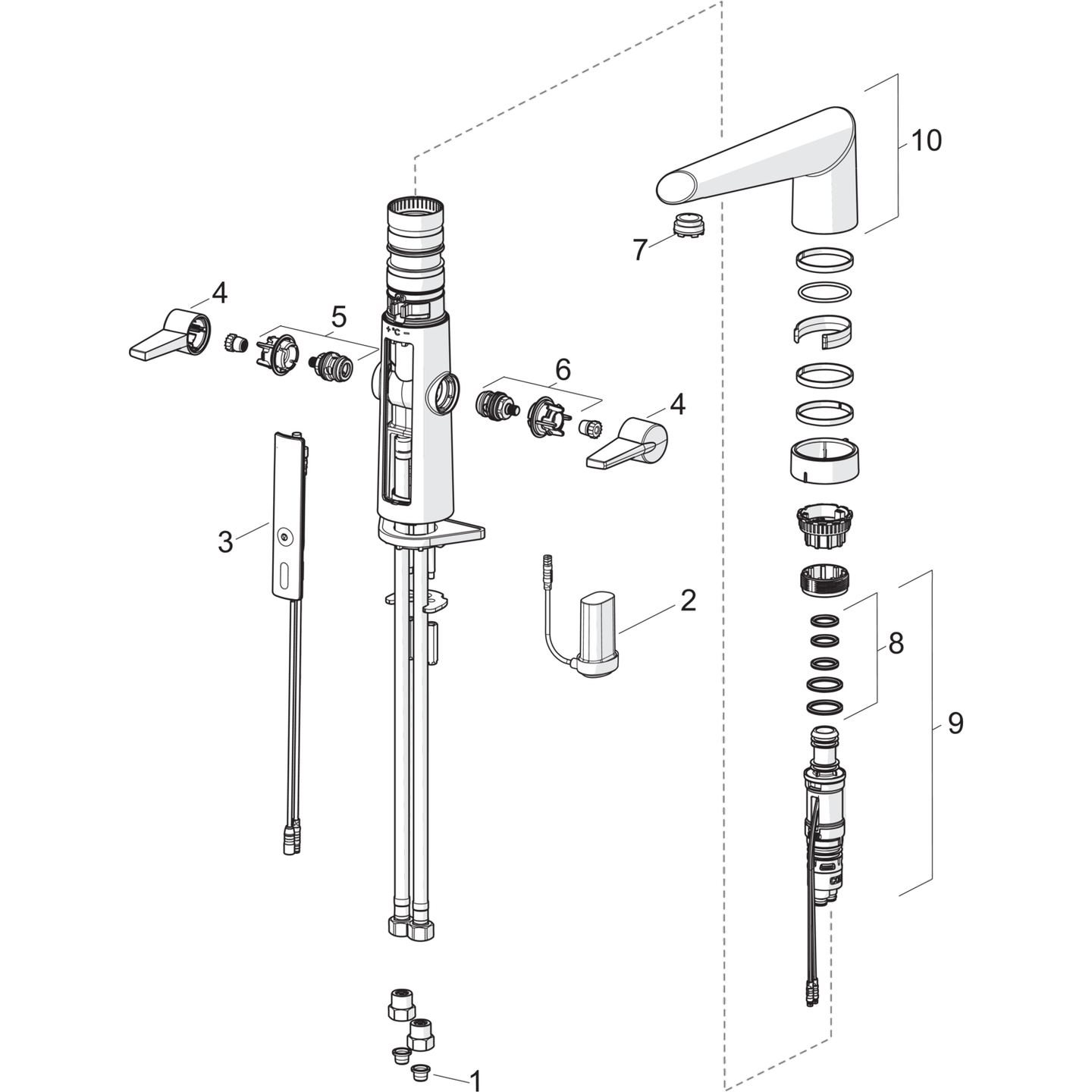 Keittiöhana Oras Optima 2720F kääntyvällä juoksuputkella