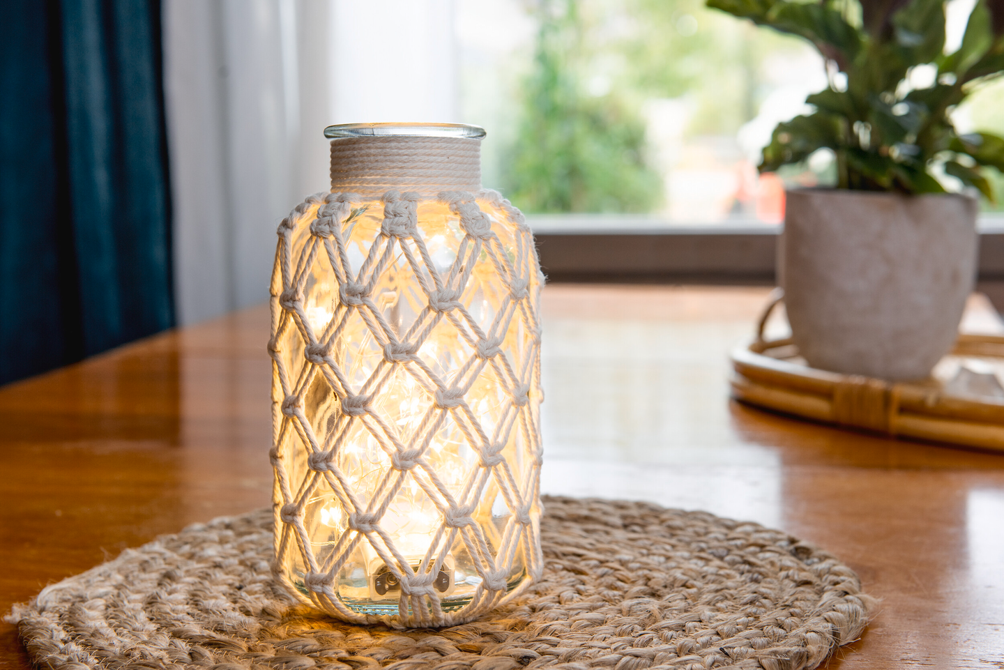 Koristepurkki Airam Male 20cm 40 lediä paristokäyttöinen