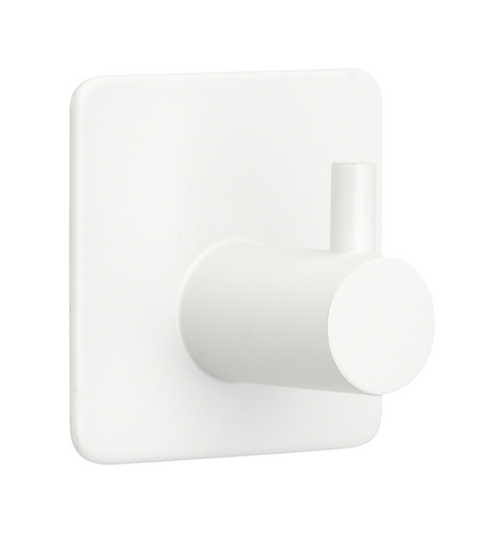 Tarrakoukku Cello Modena 1 koukku ruostumaton teräs valkoinen