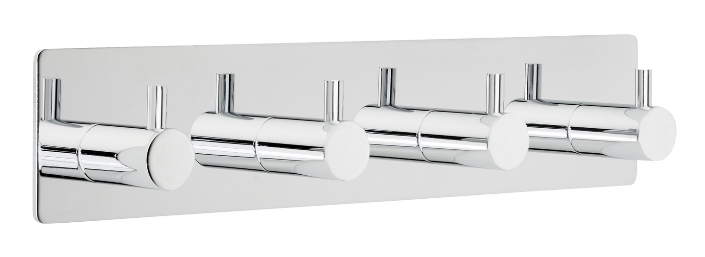 Tarrakoukku Cello Modena 4 koukkua ruostumaton teräs kromi