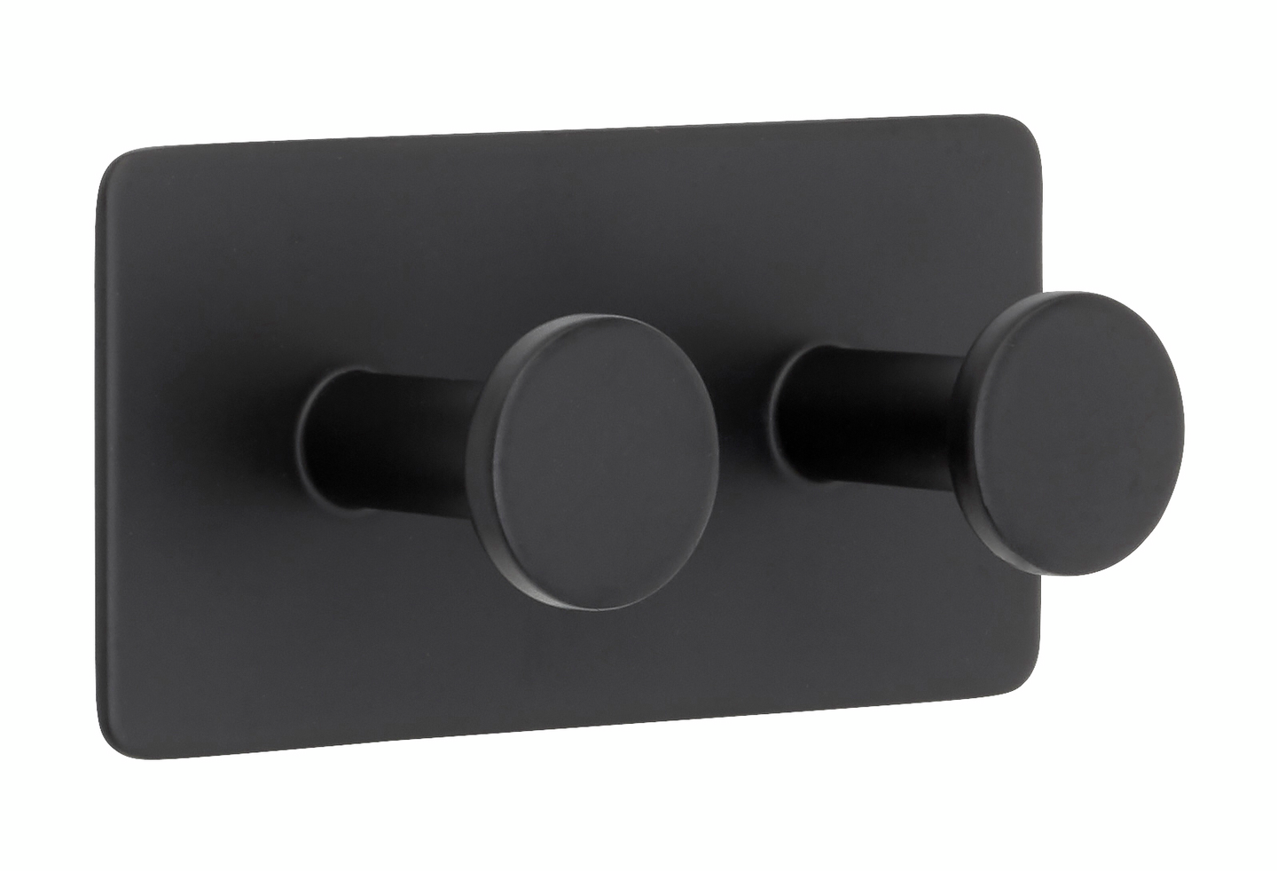 Tarrakoukku Cello Dot 2 koukkua ruostumaton teräs musta