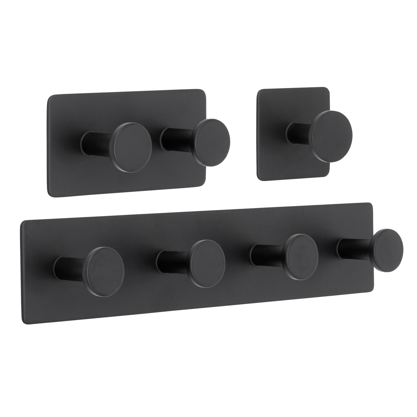 Tarrakoukku Cello Dot 2 koukkua ruostumaton teräs musta