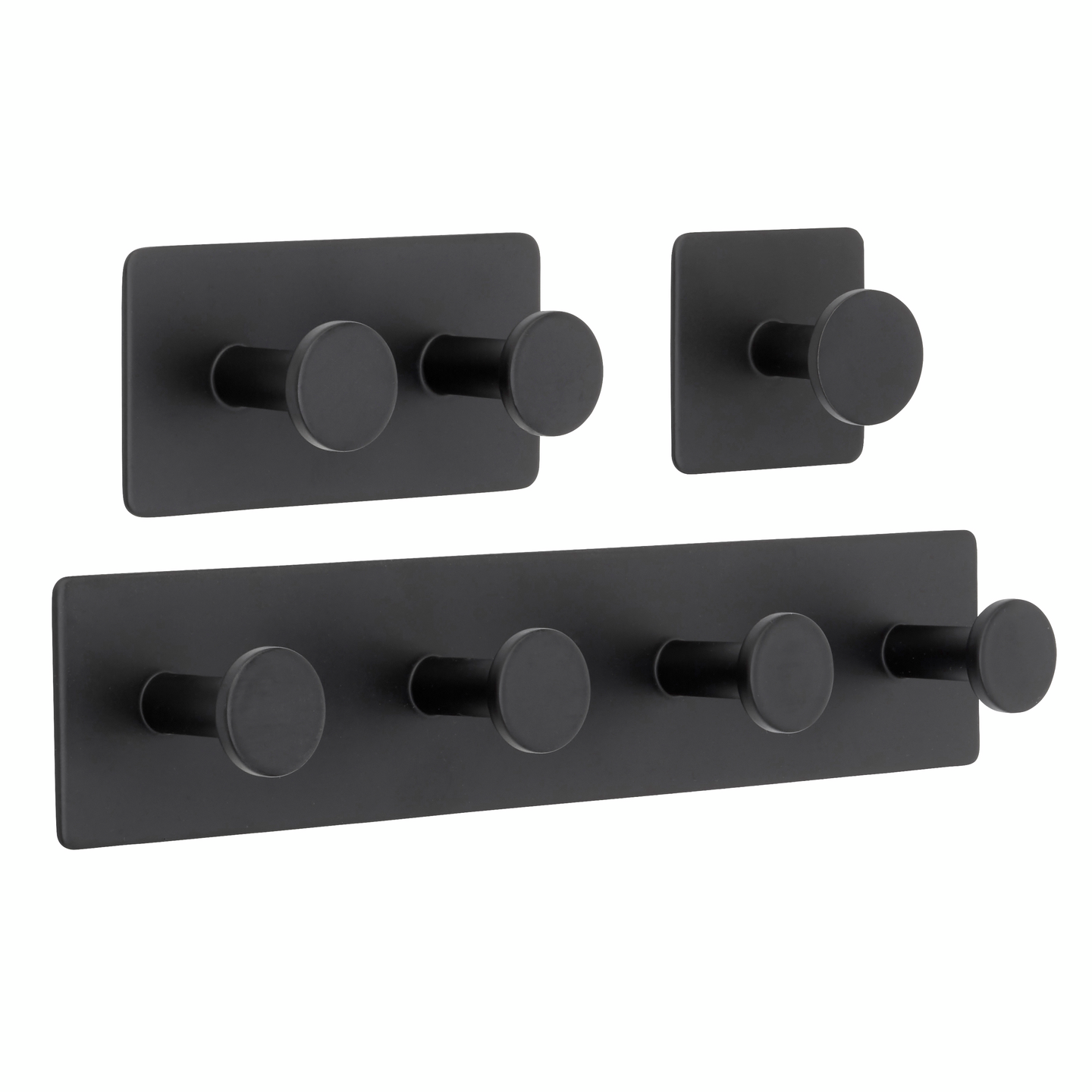 Tarrakoukku Cello Dot 4 koukkua ruostumaton teräs musta