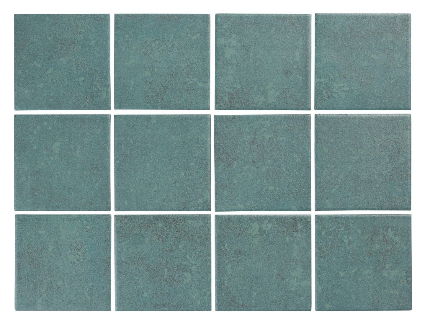 Lattialaatta Cello Kaya Rustic 9,7x9,7cm vihreä 1,44m²