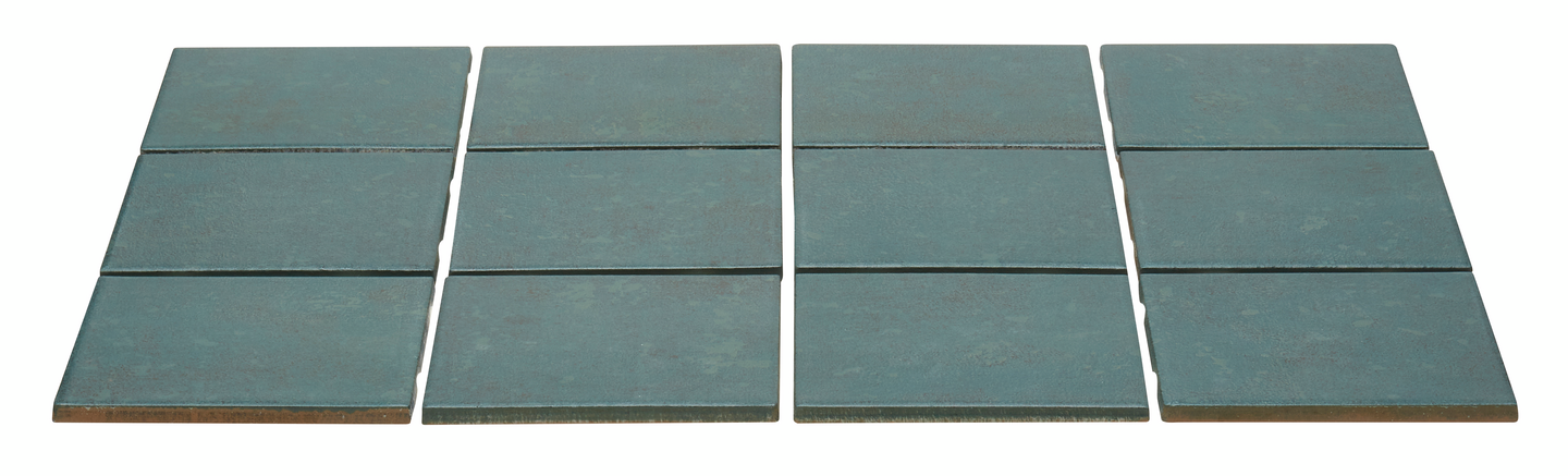 Lattialaatta Cello Kaya Rustic 9,7x9,7cm vihreä 1,44m²