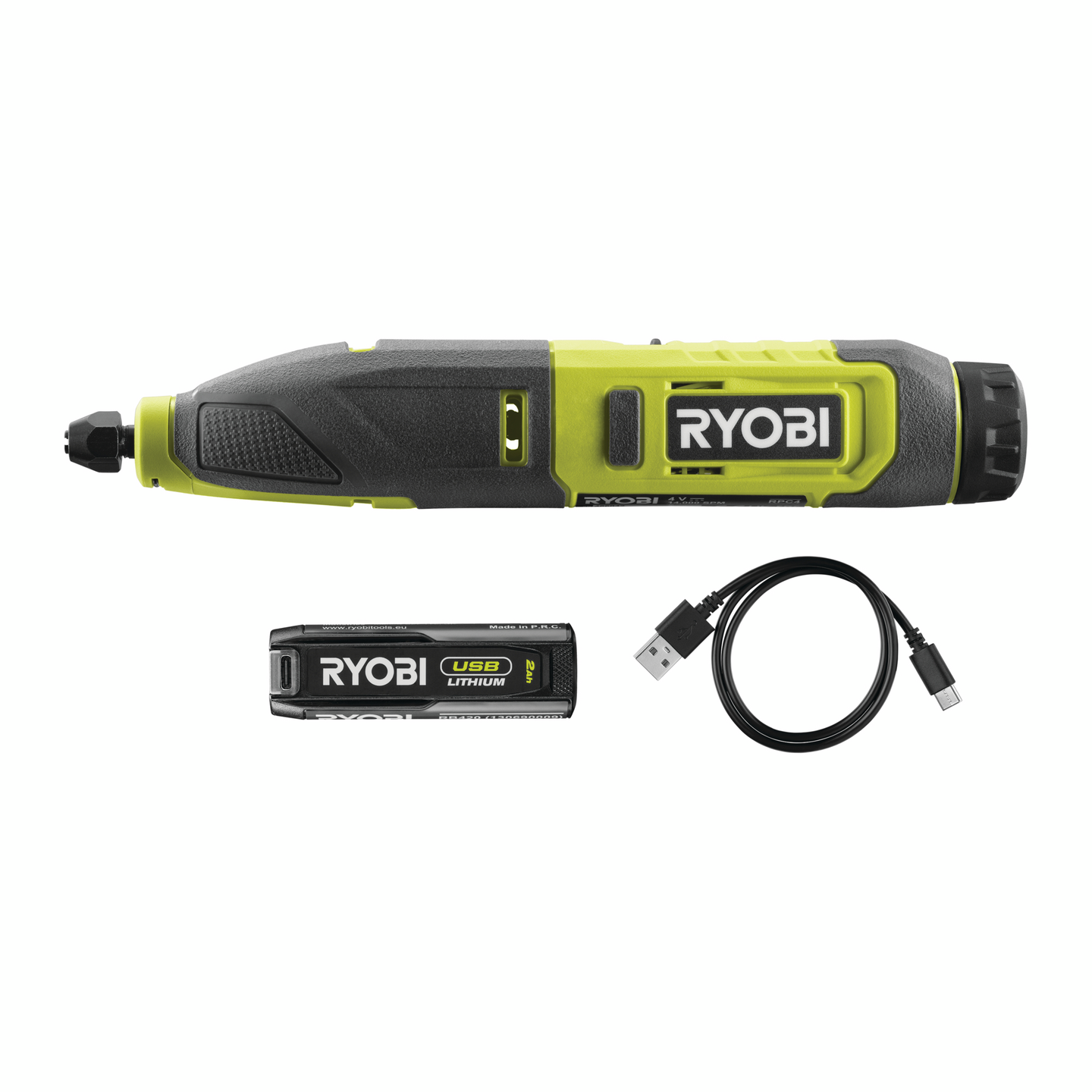 Akkukäyttöinen kaiverrin Ryobi RPC4-120G 4V USB 1x2,0Ah