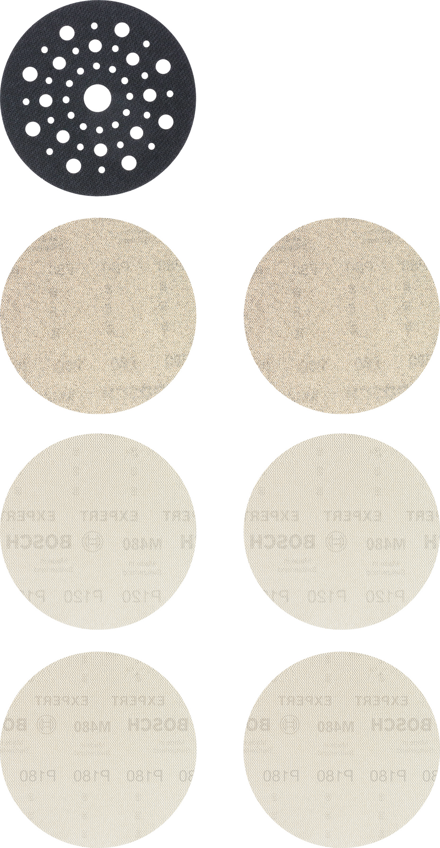 Aloituspaketti epäkeskohiomakoneille Bosch EXPERT M480, 125 mm, 7 kpl