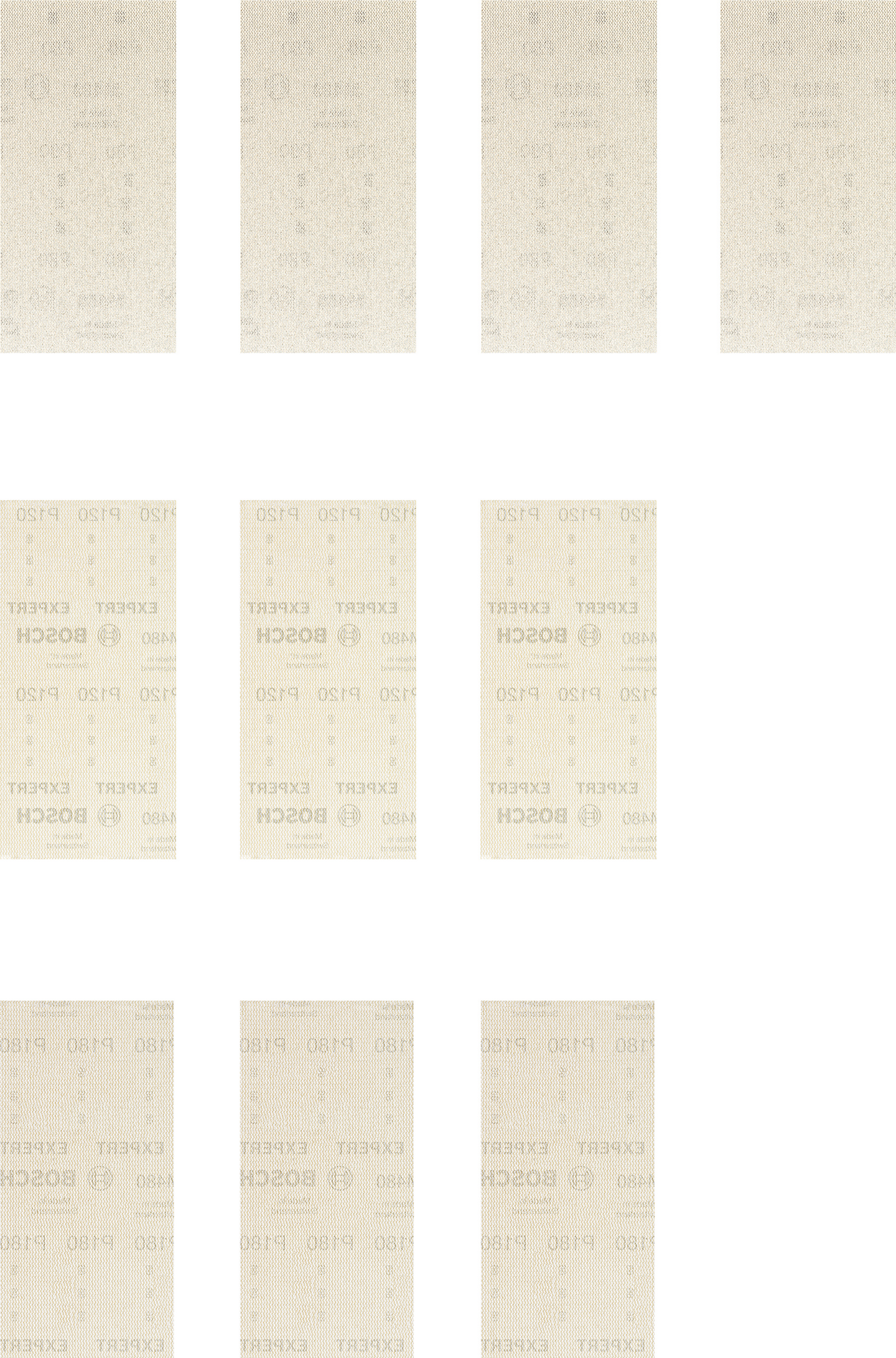 Hiomaverkkosarja Bosch EXPERT M480, 93 x 186 mm, 10 kpl