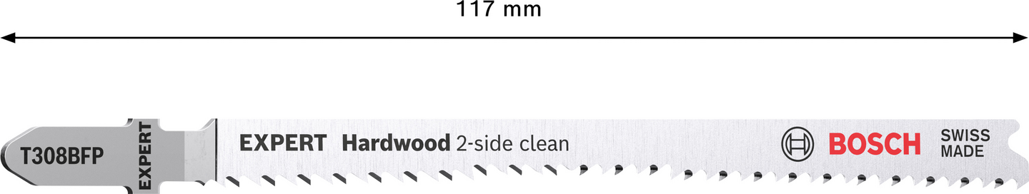 Pistosahanterä Bosch EXPERT 'Hardwood 2-side clean' T 308 BFP, 25 kpl