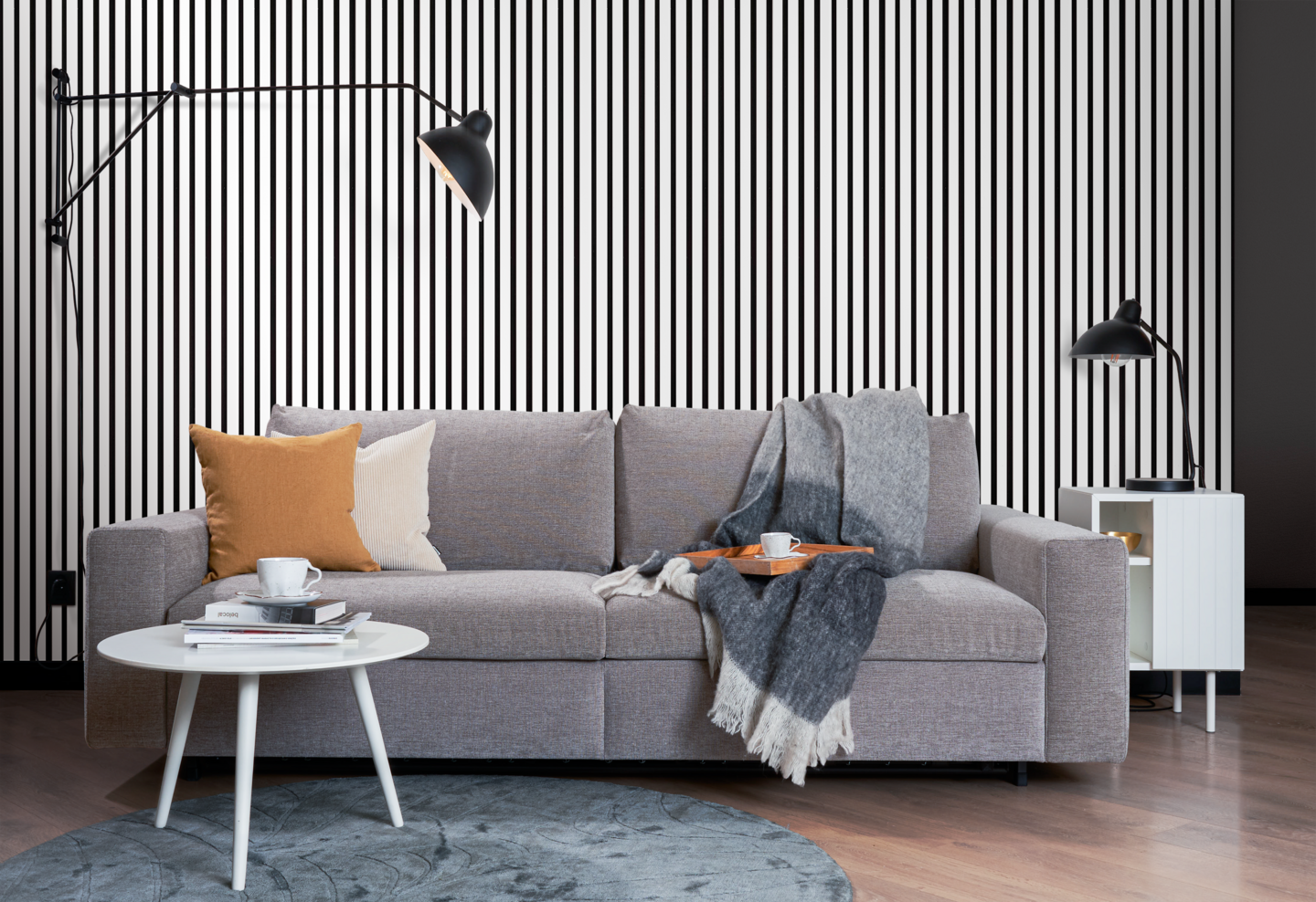 Akustiikkarimapaneeli 265x30x2 valkoinen