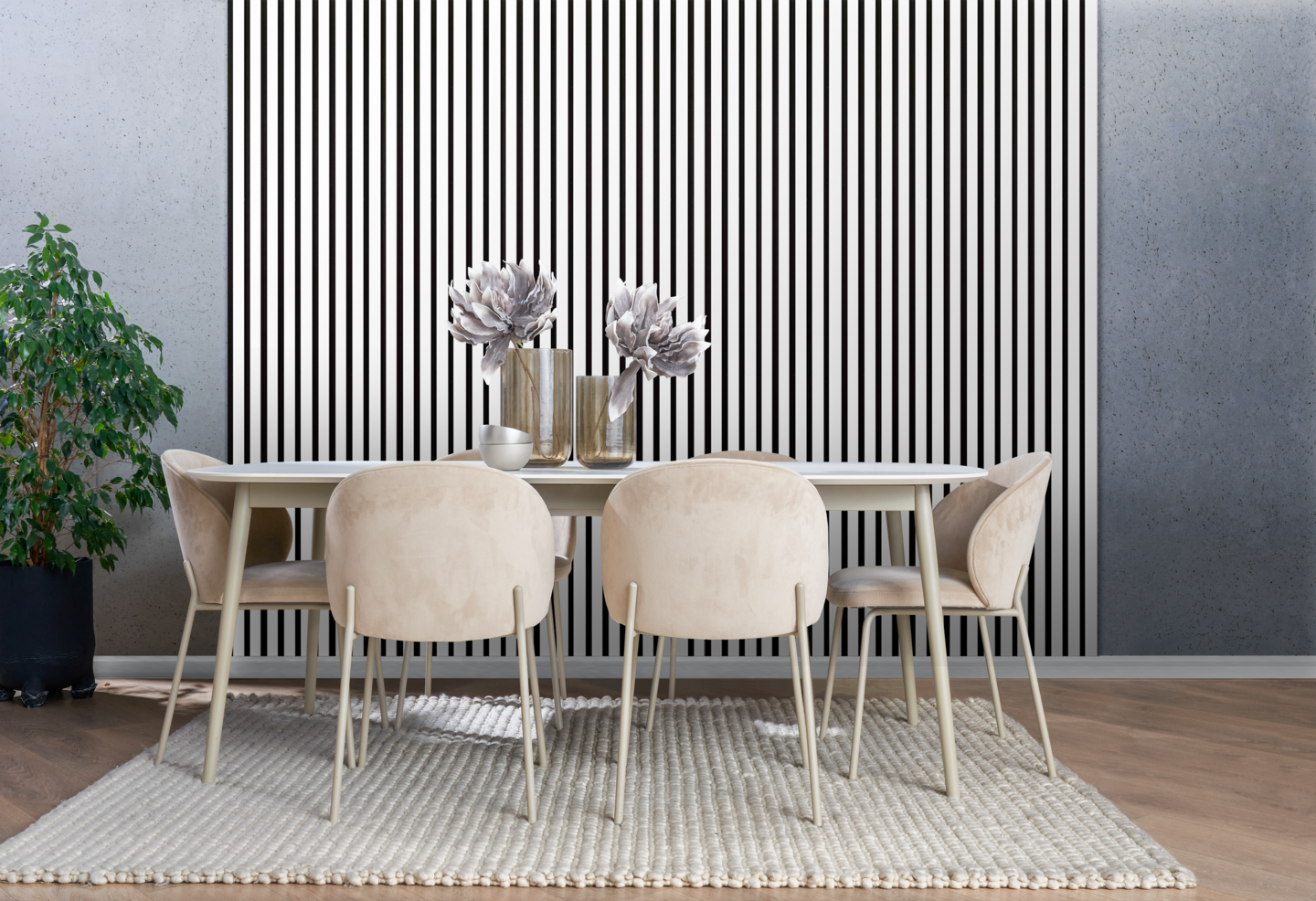 Akustiikkarimapaneeli 265x30x2 valkoinen