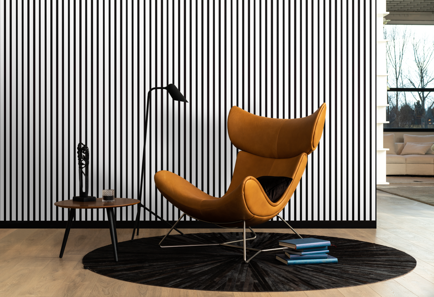 Akustiikkarimapaneeli 265x30x2 valkoinen