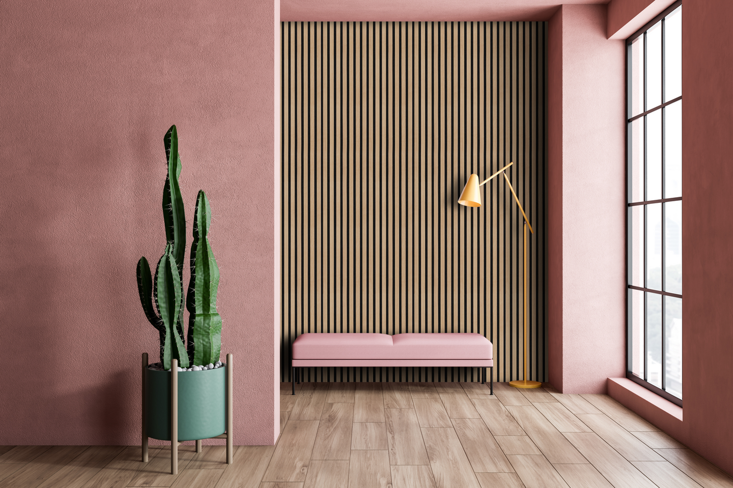 Akustiikkarimapaneeli 265x30x2 tammi