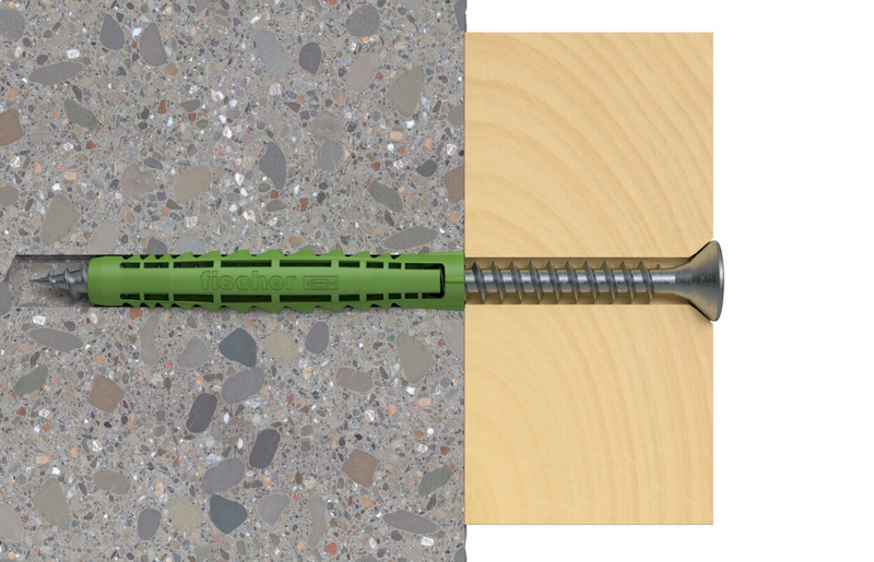 Nailontulppa Fischer SX Green 8x65 K 10kpl