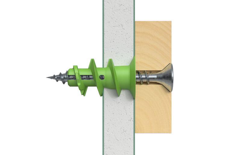 Kipsilevyankkuri Fischer GK Green K 10kpl