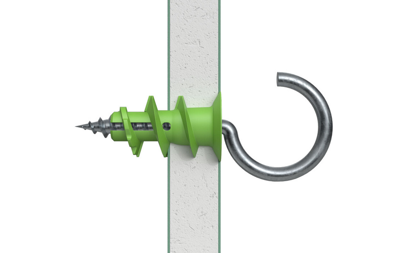 Kipsilevyankkuri Fischer GK Green RH K ja koukut 5kpl