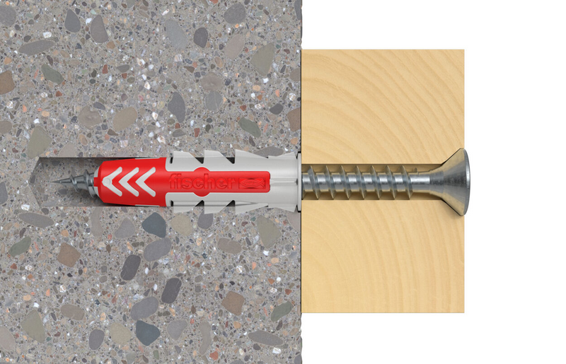 Nailontulppa Fischer Duopower 6x30mm S K upporuuvi 12kpl