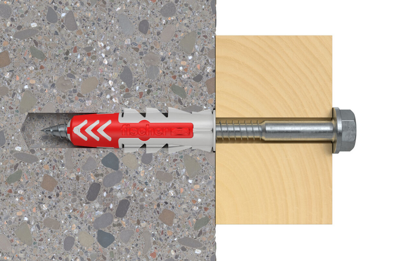 Nailontulppa Fischer Duopower 10x50mm kuusioruuvi K 4kpl