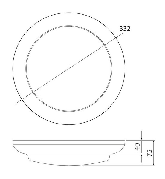 Koristerengas Airam Lumi Duo 250 valkoinen