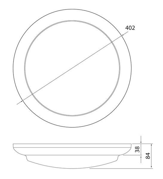 Koristerengas Airam Lumi Duo 320 valkoinen