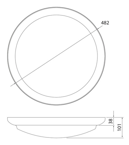 Koristerengas Airam Lumi Duo 400 valkoinen