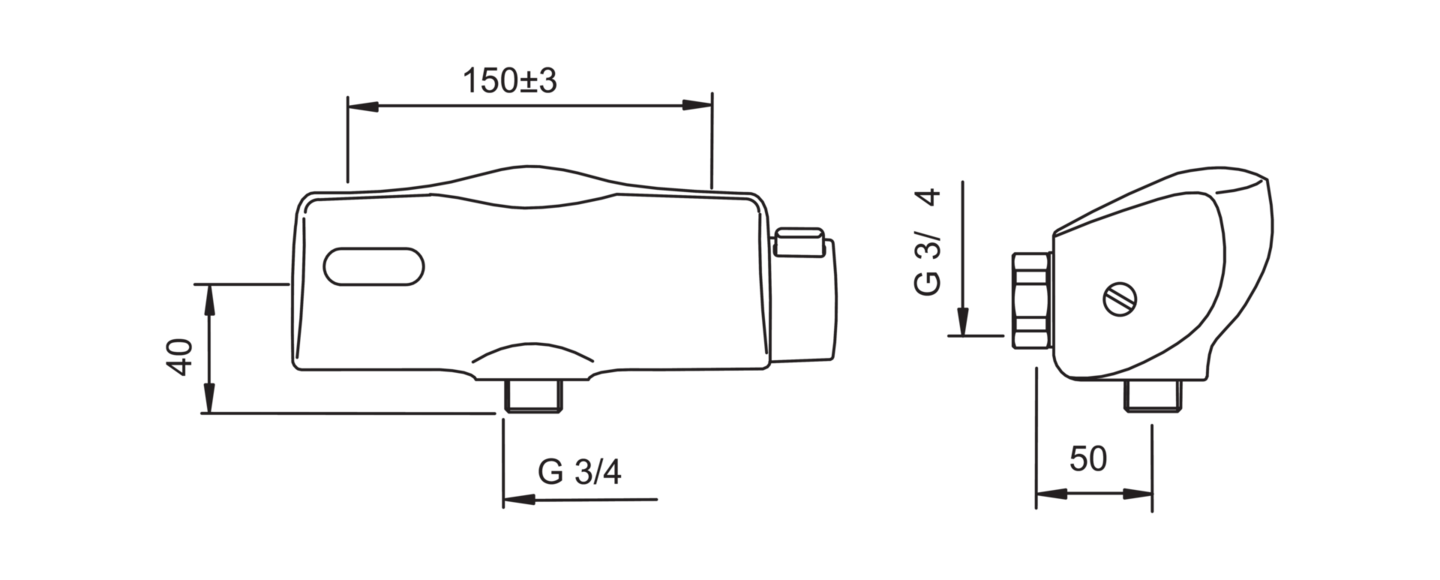 Suihkuhana Oras Electra 6195 pressostaatti