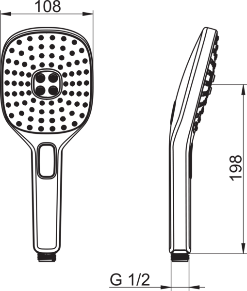 Käsisuihku Oras 243403 Hydracitiva Style 3-SP