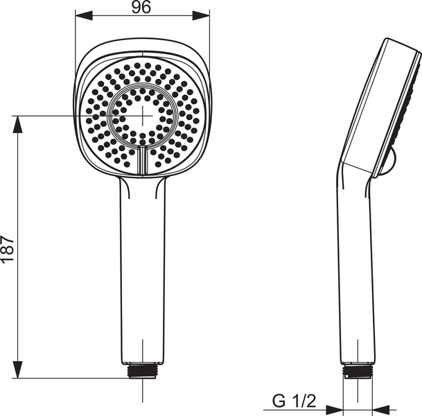 Käsisuihku Oras Apollo 253022 Style 3-T