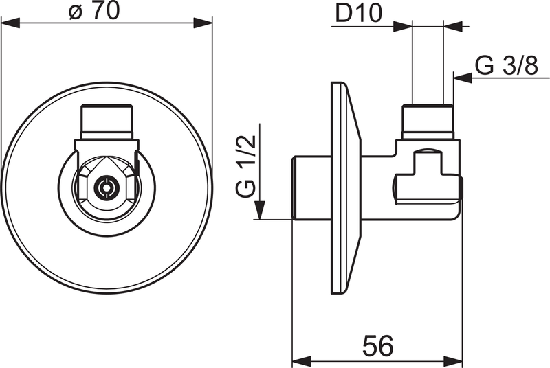 Kulmaliitinpari Oras G1/2