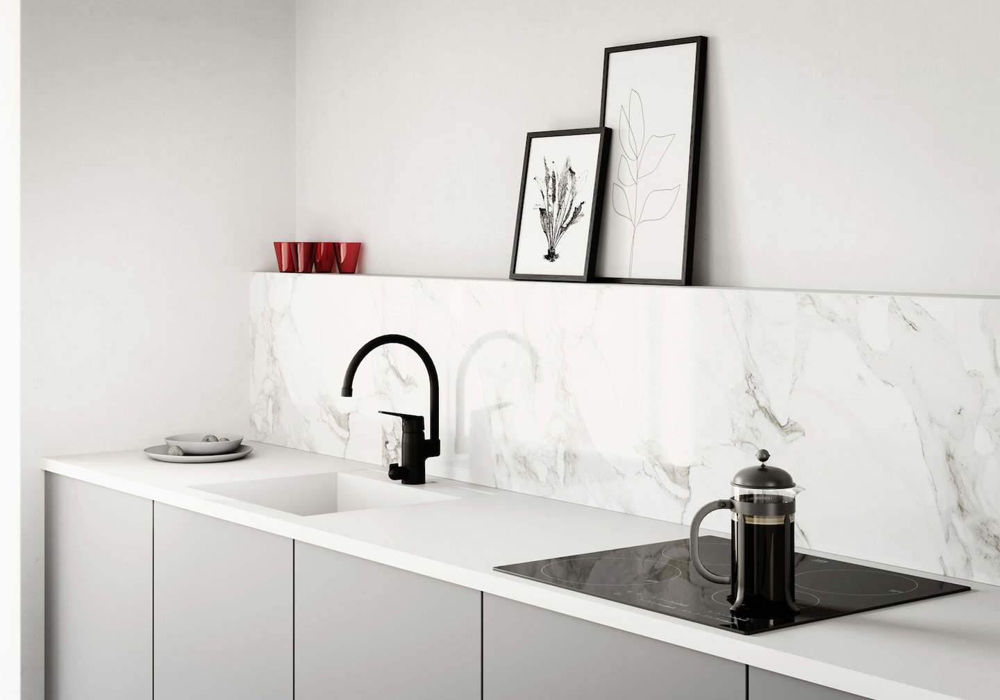 Keittiöhana Oras Vega 1839FG-33 musta pesukoneventtiilillä