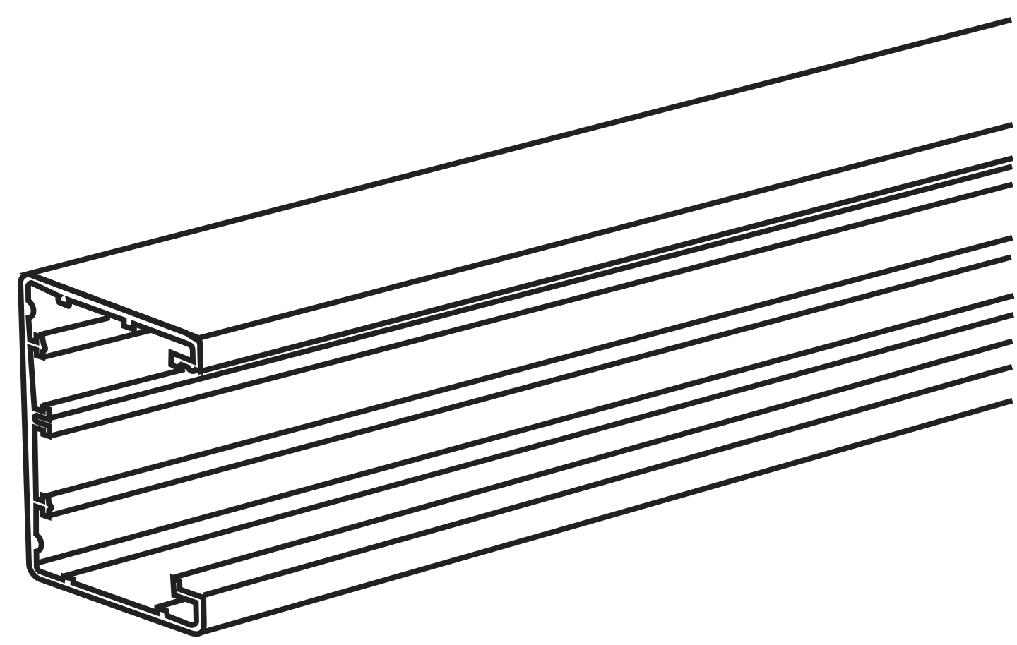 Johtokanavarunko Schneider Electric Thorsman INKA-U101 72mm valkoinen