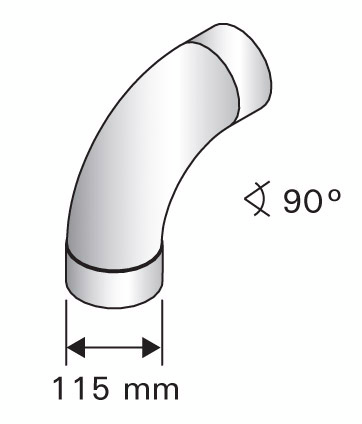VINKELRÖR HARVIA 90GR 115MM