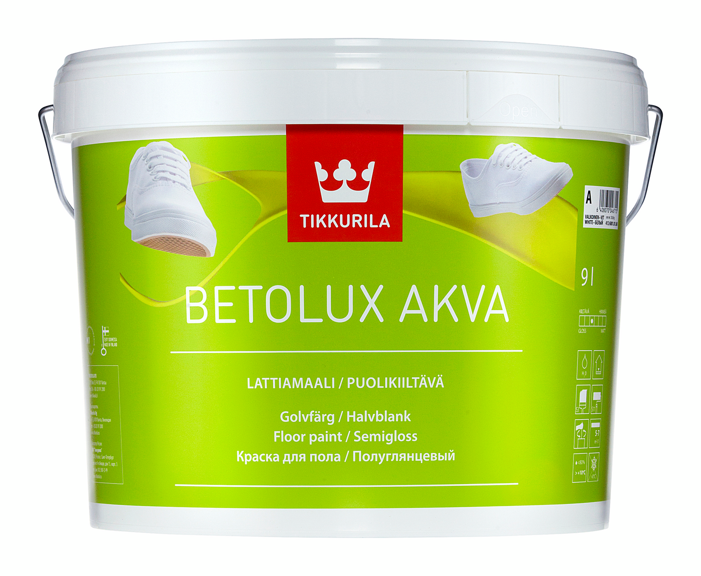 Betolux Akva Lattiamaali 9l A valkoinen sävytettävissä - K-Rauta