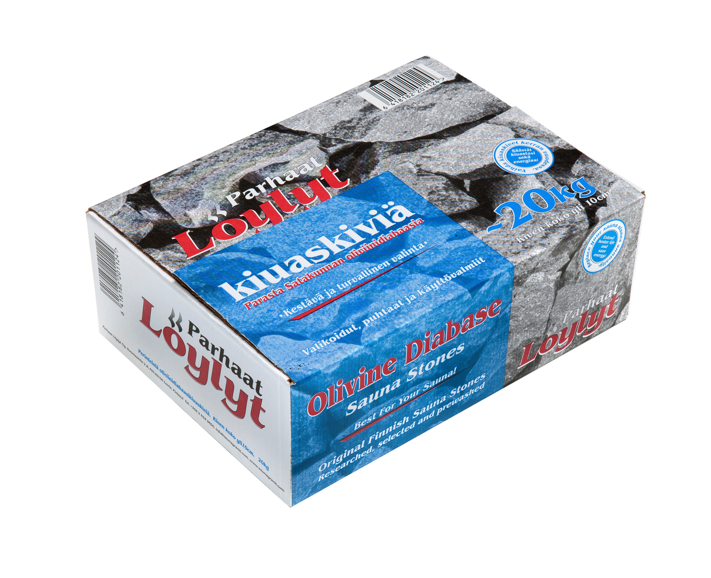 Kiuaskivi Parhaat Löylyt oliviinidiabaasi yli 10cm 20kg