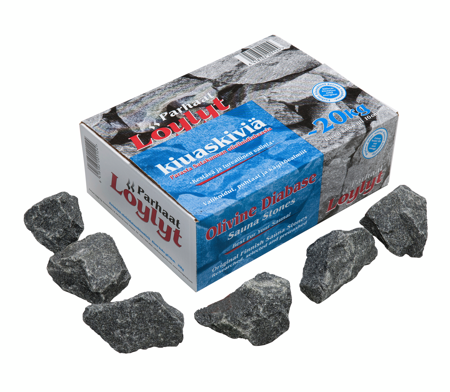 Kiuaskivi Parhaat Löylyt oliviinidiabaasi yli 10cm 20kg