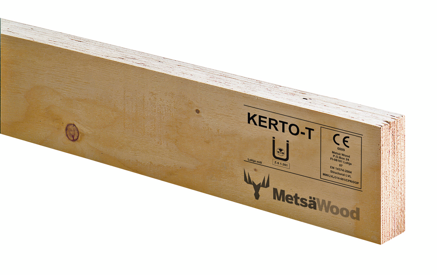 Väliseinätolppa LVL Kerto-T 39x66x2550