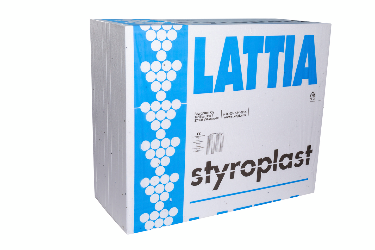 Eristyslevy Styroplast EPS 100 Lattia 50x1000x1200mm 12m²