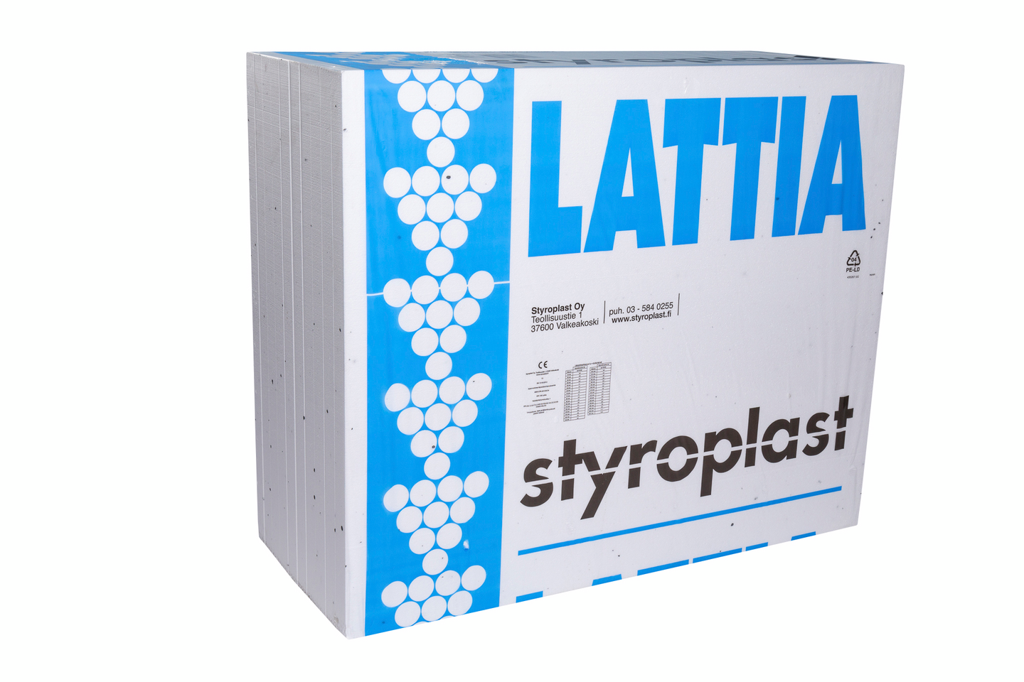 Eristyslevy Styroplast EPS 100 Lattia 100x1200x1000 6m²