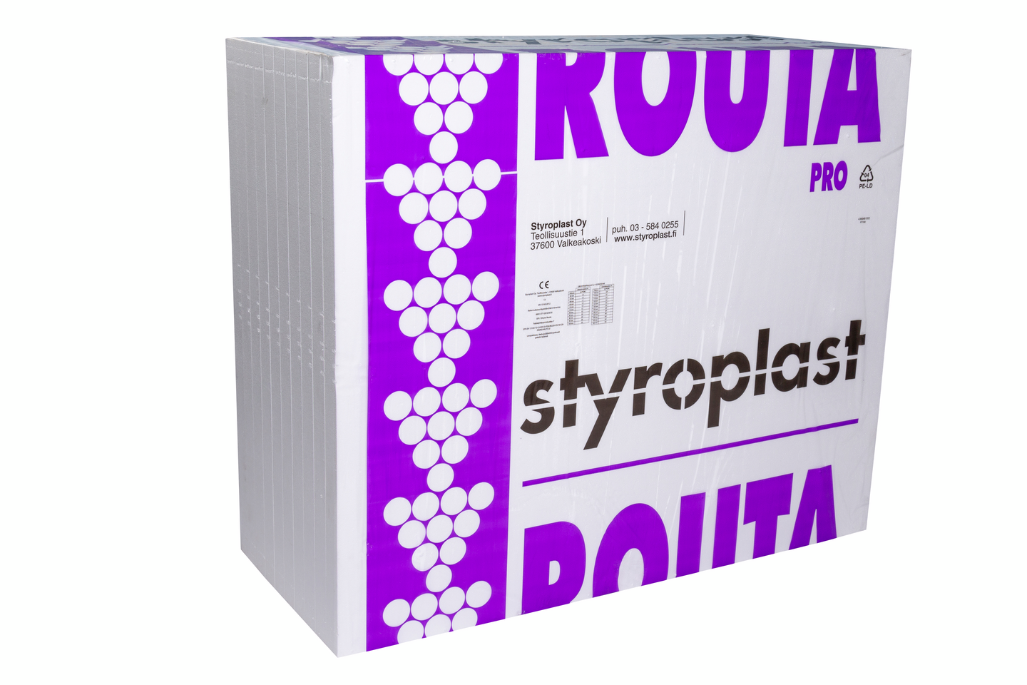 Eristyslevy Styroplast EPS 120 pro Routa 50x1200x1000 12m²