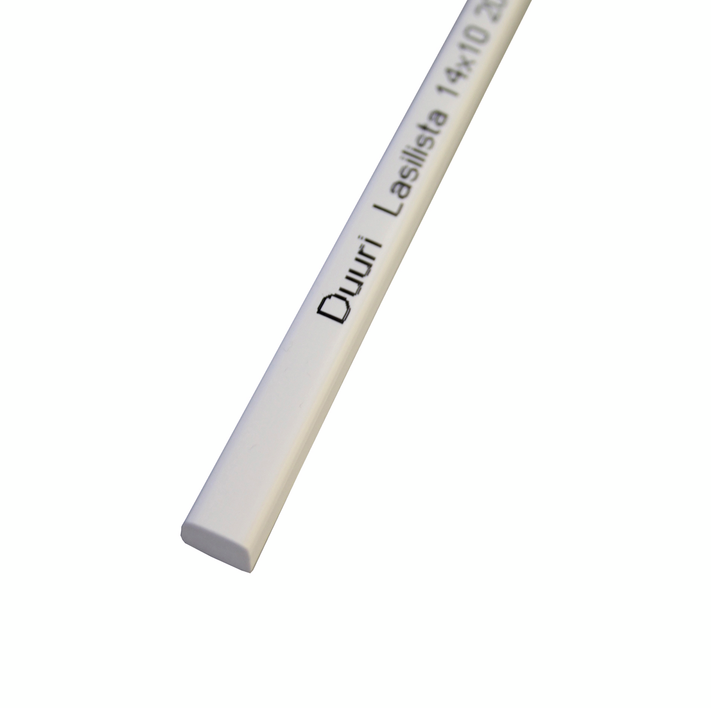 Lasilista 14x10x2000mm valkoinen